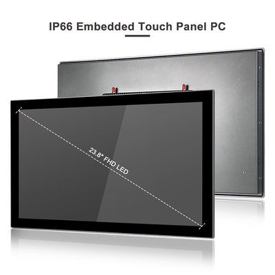 Bezwentylatorowy przemysłowy panel dotykowy PC Dual Lan Pc Vesa Mount 24 &quot;1920 x 1080