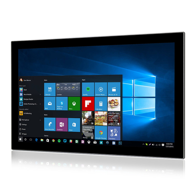 Przedni przemysłowy komputer dotykowy IP67 I3 I5 I7 CPU 24-calowy komputer panelowy DC IN 9V - 36V