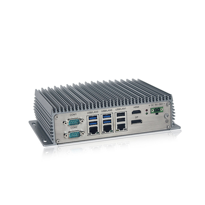 OEM ODM J6412 Czterordzeniowy, wytrzymały, wbudowany komputer bez wentylatora z 8xUSB