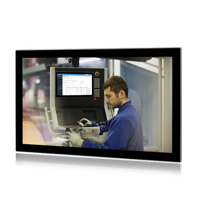 24-calowy przemysłowy komputer panelowy HMI Multi Touch Three Lan J6412 4G 128 GB