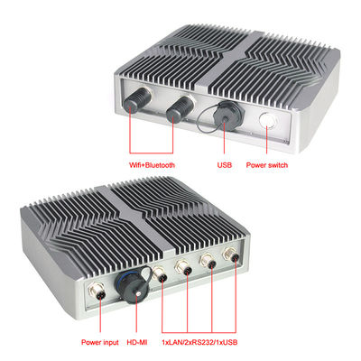 I3 I5 I7 RS232 4 Przemysłowy komputer stacjonarny USB, komputer przemysłowy bez wentylatora IP67