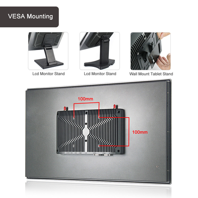 I7 8565U Przemysłowy panel dotykowy bez wentylatora Obsługa komputera z panelem dotykowym Win 10 Linux Ubuntu Debian System