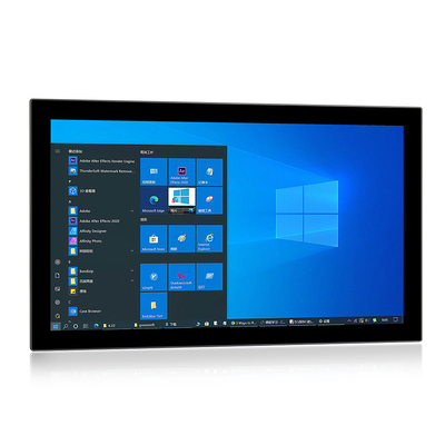 J1900 CPU Panel przemysłowy PC Pojemnościowy dotykowy 24 cale z przodu IP66 Wodoodporny