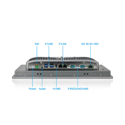 J1900 / I3 / I5 / I7 Przemysłowy panel dotykowy PC 12-calowa obsługa Windows 10 / 11
