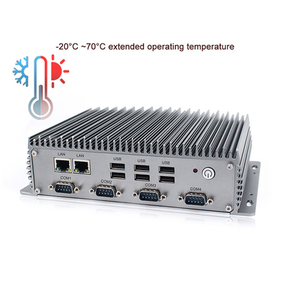 I3-8145U CPU Przemysłowy wbudowany komputer PC Dwurdzeniowy 2,1 GHz z 4 X RS232