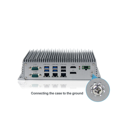 Bezwentylatorowy przemysłowy mini PC 12. generacji J6412 Quad Core 2,0 GHz 3xLAN RS232 RS422 RS485