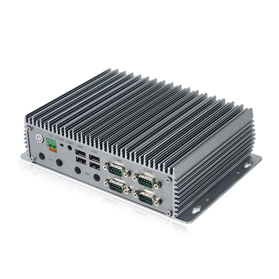 J6412 Przemysłowy bez wentylatora Mini PC 3 komputery stacjonarne LAN Komputer WIN10 LINUX RS232 RS485 PC