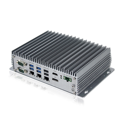 Mały komputer pudełkowy bez wentylatora Intel Celeron J6412 Mini PC 3 LAN 10 USB 6 COM