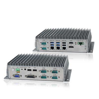Bez wentylatora Mini Industrial Embedded Box PC Okno 11 z 6 * COM