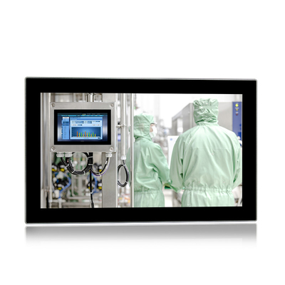 17,3-calowy, 10-punktowy, pojemnościowy panel dotykowy Intel Celeron J6412 2,0 GHz AIO Bez wentylatora Panel PC