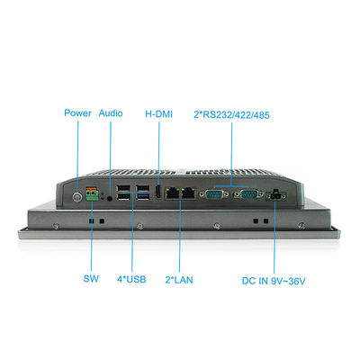 Szerokoekranowy komputer z panelem dotykowym o przekątnej 12,1 cala, ekran dotykowy Intel J1900 Panel PC