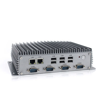 RS232 Przemysłowy Mini PC bez wentylatora Intel 8th 4305U 4 LAN 10 USB 4