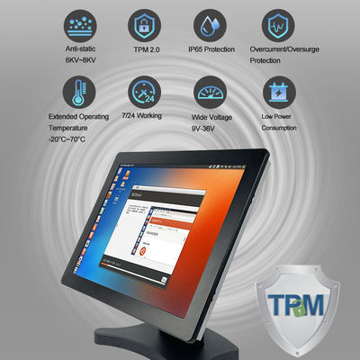 Intel I7 8565U Tpm Przemysłowy komputer PC All In One z ekranem dotykowym RS232