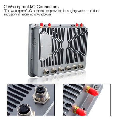 GPIO 8-calowy przemysłowy panel dotykowy Linux PC IP66 w pełni uszczelniony rezystancyjny dla pojazdu