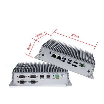 8th Gen I5 8265U Wbudowany komputer przemysłowy bez wentylatora Mini Box PC