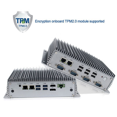 Rs485 I7 8565U Przemysłowy bezwentylatorowy Mini PC, wbudowany bezwentylatorowy I7 Mini PC