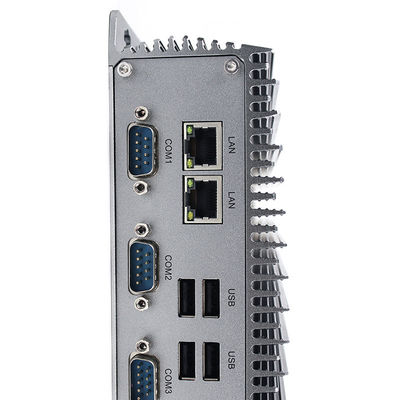 Wytrzymały przemysłowy mini komputer bez wentylatora Intel Core I3-8145U Dwurdzeniowy 2,1 GHz z 4 X LAN