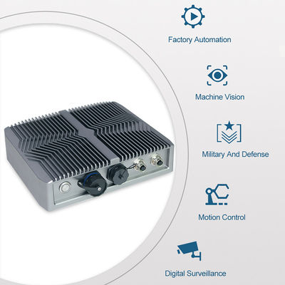 Komputer stacjonarny Dual Lan 2USB Przemysłowy bez wentylatora Mini PC, zewnętrzny IP67 bez wentylatora I5 Mini PC