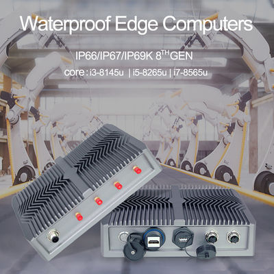 RS232 Windows Industrial PC, I7 8565U Wbudowane rozwiązania komputerowe Bez wentylatora Micro PC
