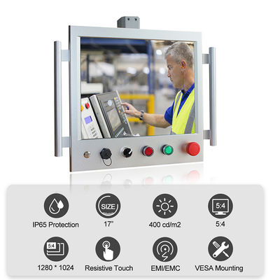 OEM bezwentylatorowy przemysłowy panel HMI PC ze stali nierdzewnej wspornikowy