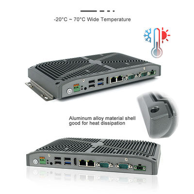 RS232 RS422 RS485 Wytrzymały Mini PC 15W Intel Celeron do płacenia kiosku