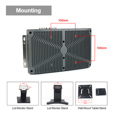 RS232 Bezwentylatorowy Wbudowany Box Pc Obudowa ze stopu J1900 1.5A Wbudowany Mini PC