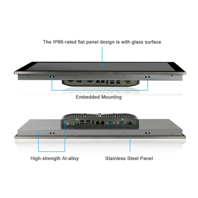 Stal nierdzewna Windows 10 Panel PC PCAP Touch RS485 IP65 do automatyki przemysłowej