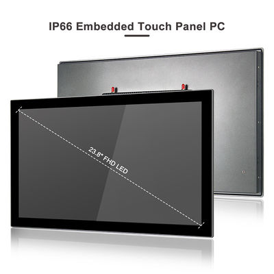 Jakość Bezwentylatorowy przemysłowy panel dotykowy PC Dual Lan Pc Vesa Mount 24 "1920 x 1080 fabryka